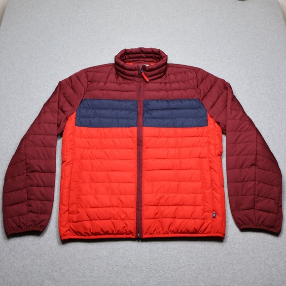 Gap Puffer Jacket Mens Medium Cold Control Water Resistant Retro‎ Colorblock - Picture 2 of 10